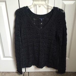 Dark gray knit sweater