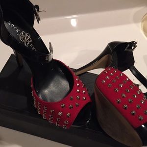 Red & black heels