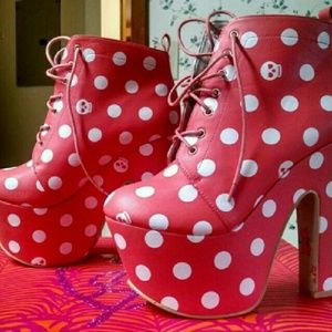 Iron Fist "Lamby" Platform Bootie, Size 8, Coral