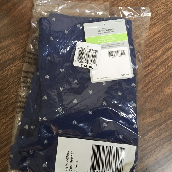 NWT girls heart leggings 4T