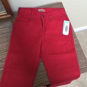 NWT Old Navy boys skinny jeans red 7