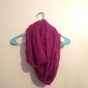 Purple infinity scarf