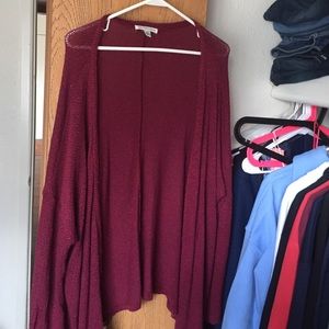 American Eagle Maroon cardigan very soft
