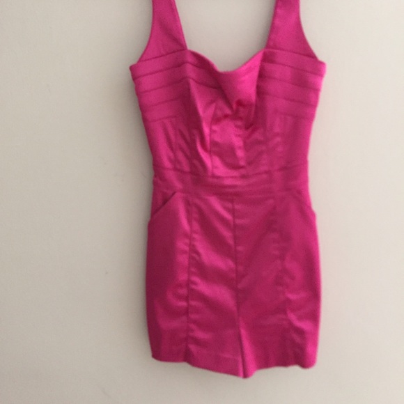 Hot pink dress