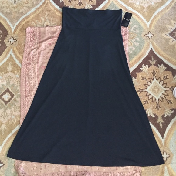NWT MSK strapless black dress