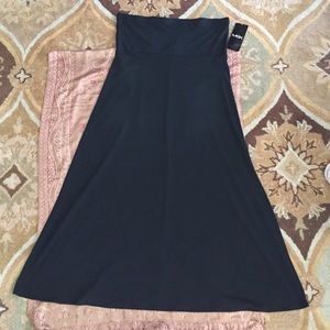 NWT MSK strapless black dress