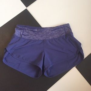 Lululemon speed shorts in Royal blue