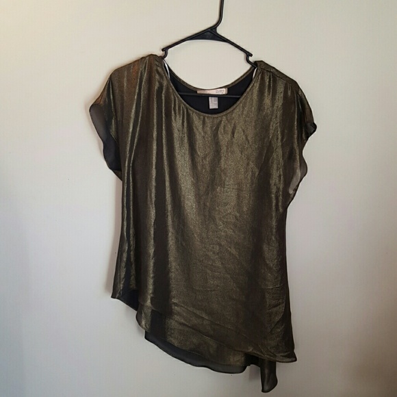 NWOT asymmetrical, glittery top!