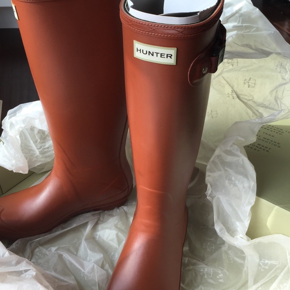 Brand new Hunter boots with tags