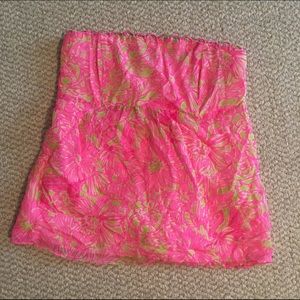 Lilly Pulitzer strapless top size 0