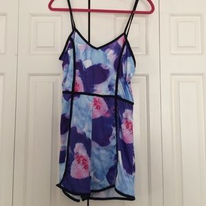 Floral romper.