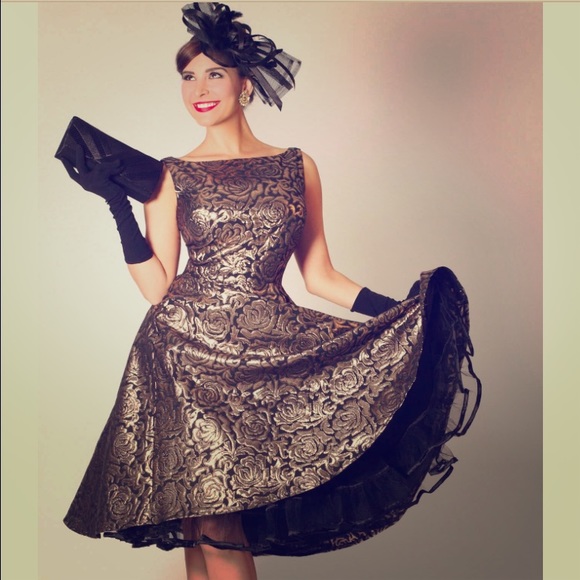 Tatyana Silver Roses Dress