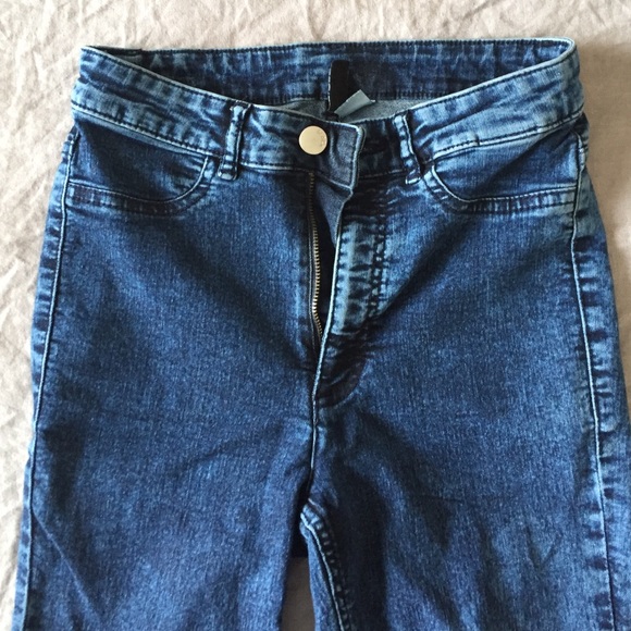 Acid wash HM high waisted jeans