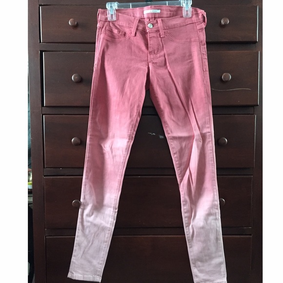 Pink Ombré Skinny Jeans