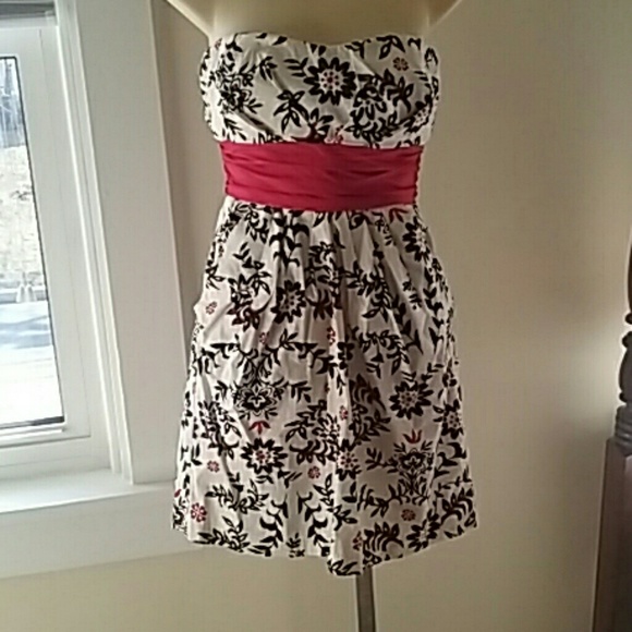 White and black dress