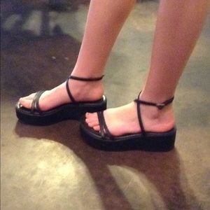 Platform strappy sandals