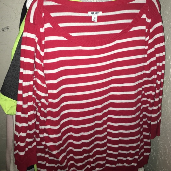 Red striped top
