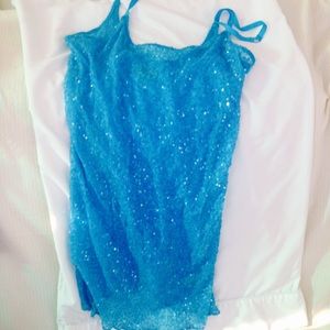 Free People Light Blue size S very sheer intimate