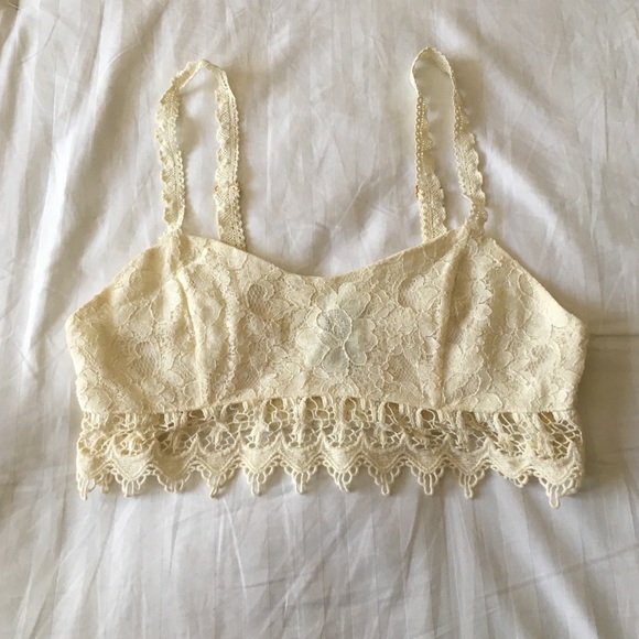 Cream lace bandeau