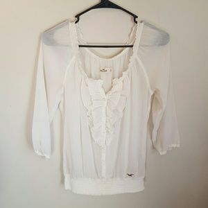 Dress up OR casual Hollister flowy top!