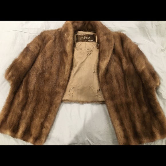 Vintage Authentic Fur Shawl