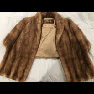 Vintage Authentic Fur Shawl