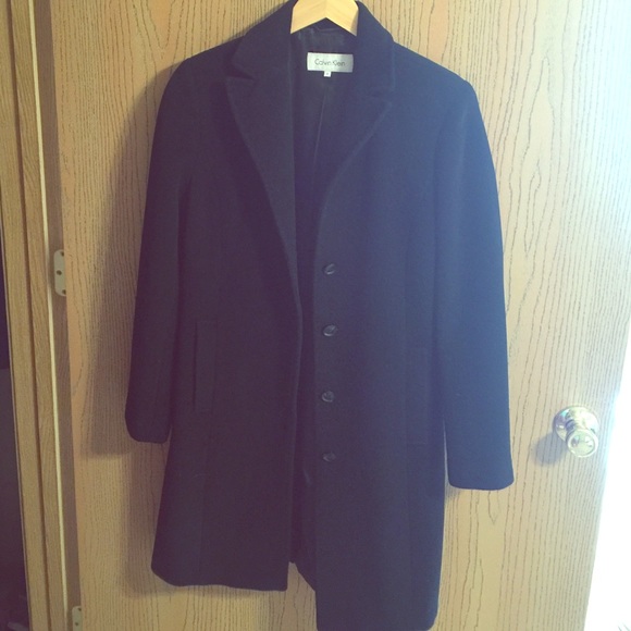 Calvin Klein black coat size 4