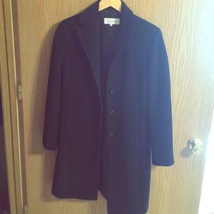 Calvin Klein black coat size 4