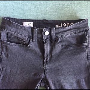 Gap Long & Lean Gray Stretch Denim
