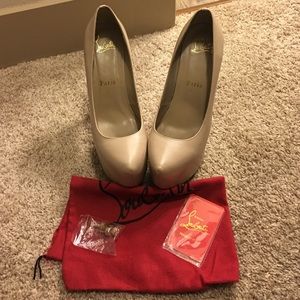 67% off Christian Louboutin Shoes - Nude Louboutin daffodiles from ...  