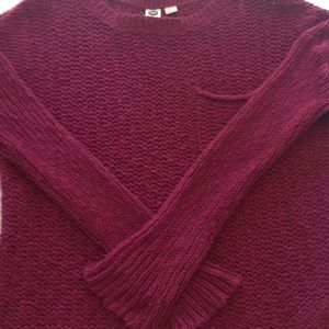 Roxy Cranberry Sweater great condition