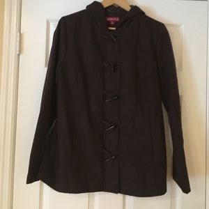 Merona brown wool peacoat jacket