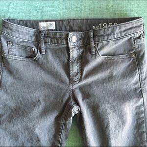 Gap Always Skinny Gray Moto Jeans