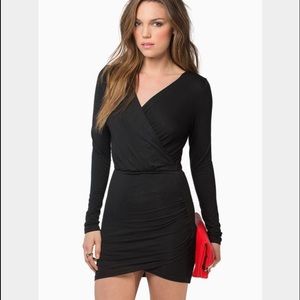 Tobi black tulip dress