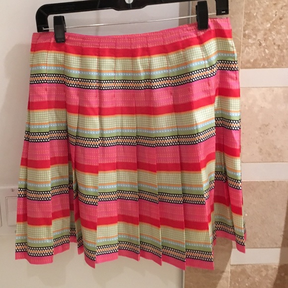 Silk printed skirt