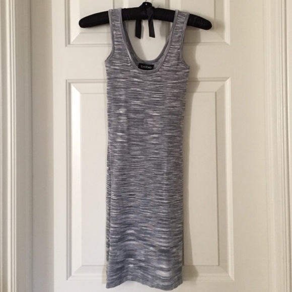 A Grey Bebe Bodycon Dress