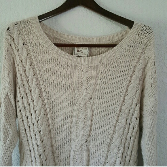 Adorable Tan Knit Sweater - Picture 2 of 3