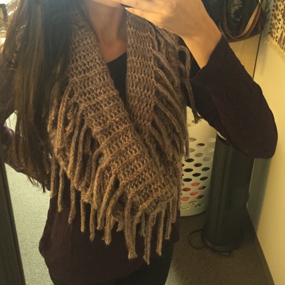 fringe infinity scarf