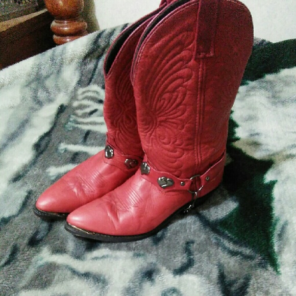 Pink Harley Davidson boots