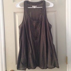 Coldwater Creek dark grey tank