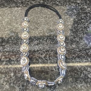 Anthropologie Rhinestone and Bead Headband