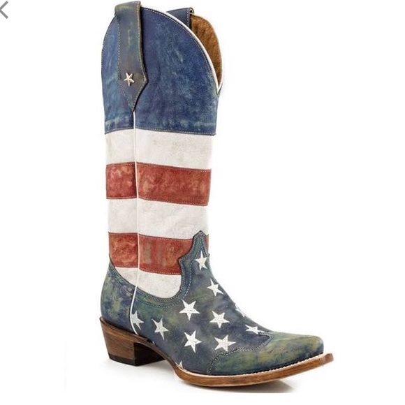 American Flag cowboy boots