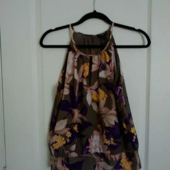 nwt beautiful floral print top from ann taylor