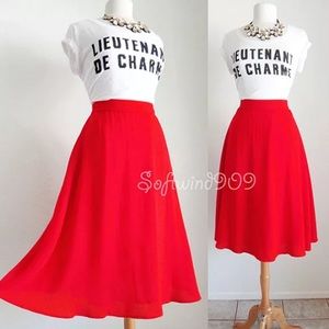 Retro High Waisted Skirt