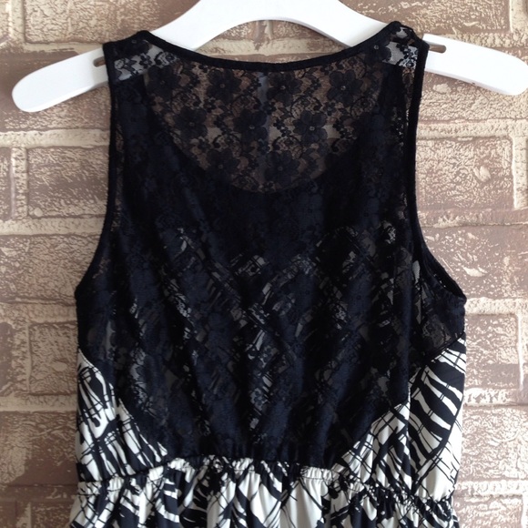 Black and Cream Dress