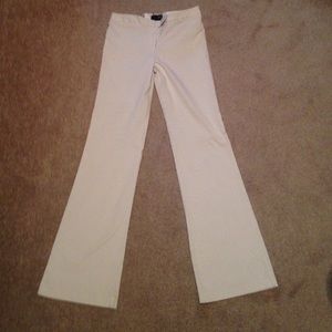 White pin stripped slacks