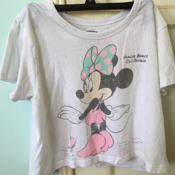 Minnie Mouse crop top tshirt