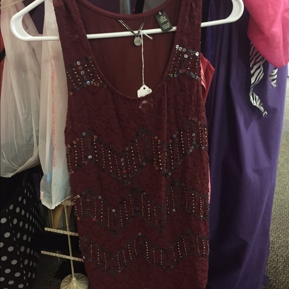 BKE maroon tank top