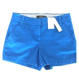 NEW J. Crew 4" Sea Blue Chino Short (Size 00)