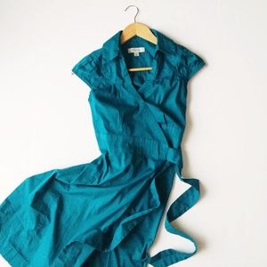 Merona Teal Wrap Stretch Dress